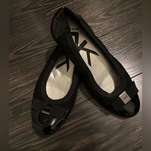 Anne Klein Sport Black Ballet Flats – Size 7 – Bow detail